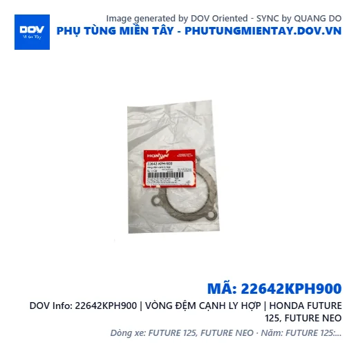 22642KPH900 | VÒNG ĐỆM CẠNH LY HỢP | HONDA FUTURE 125, FUTURE NEO — 22642KPH900