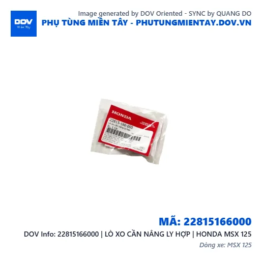 22815166000 | LÒ XO CẦN NÂNG LY HỢP | HONDA MSX 125 — 22815166000