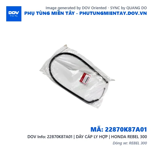 22870K87A01 | DÂY CÁP LY HỢP | HONDA REBEL 300 — 22870K87A01