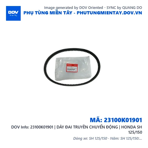 23100K01901 | DÂY ĐAI TRUYỀN CHUYỂN ĐỘNG | HONDA SH 125/150 — 23100K01901