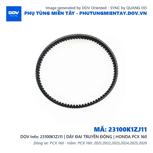 23100K1ZJ11 | DÂY ĐAI TRUYỀN ĐỘNG | HONDA PCX 160 — 23100K1ZJ11