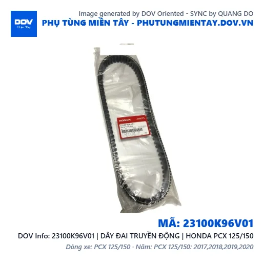 23100K96V01 | DÂY ĐAI TRUYỀN ĐỘNG | HONDA PCX 125/150 — 23100K96V01
