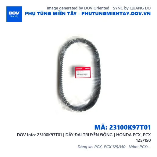 23100K97T01 | DÂY ĐAI TRUYỀN ĐỘNG | HONDA PCX, PCX 125/150 — 23100K97T01