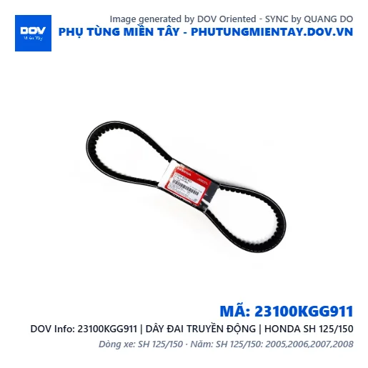 23100KGG911 | DÂY ĐAI TRUYỀN ĐỘNG | HONDA SH 125/150 — 23100KGG911