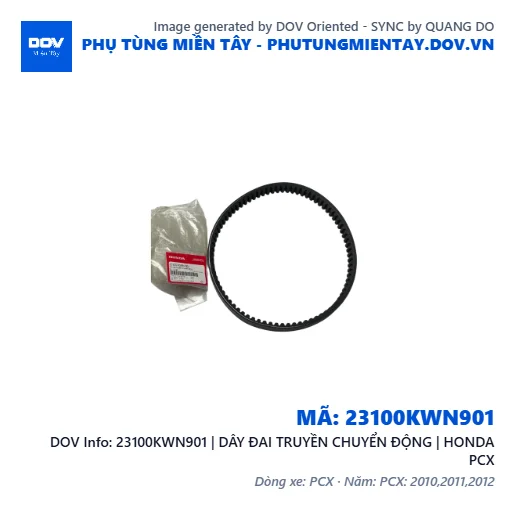 23100KWN901 | DÂY ĐAI TRUYỀN CHUYỂN ĐỘNG | HONDA PCX — 23100KWN901