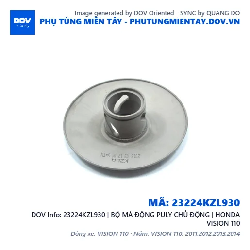 23224KZL930 | BỘ MÁ ĐỘNG PULY CHỦ ĐỘNG | HONDA VISION 110 — 23224KZL930