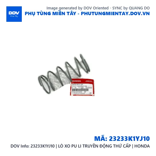 23233K1YJ10 | LÒ XO PU LI TRUYỀN ĐỘNG THỨ CẤP | HONDA — 23233K1YJ10