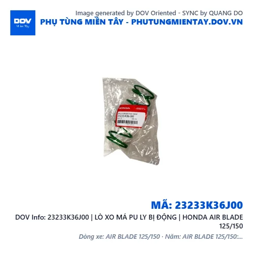 23233K36J00 | LÒ XO MÁ PU LY BỊ ĐỘNG | HONDA AIR BLADE 125/150 — 23233K36J00