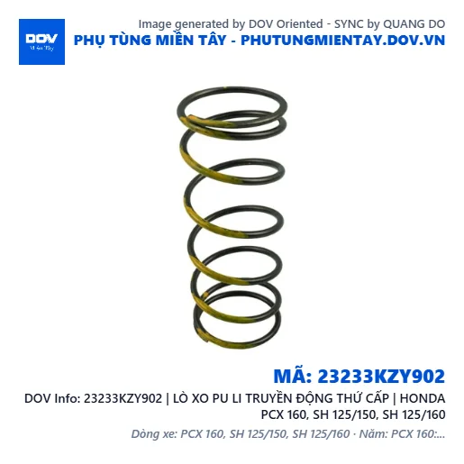 23233KZY902 | LÒ XO PU LI TRUYỀN ĐỘNG THỨ CẤP | HONDA PCX 160, SH 125/150, SH 125/160 — 23233KZY902