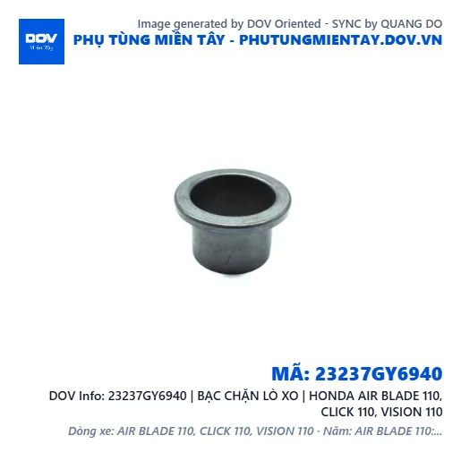 23237GY6940 | BẠC CHẶN LÒ XO | HONDA AIR BLADE 110, CLICK 110, VISION 110 — 23237GY6940