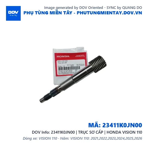 23411K0JN00 | TRỤC SƠ CẤP | HONDA VISION 110 — 23411K0JN00