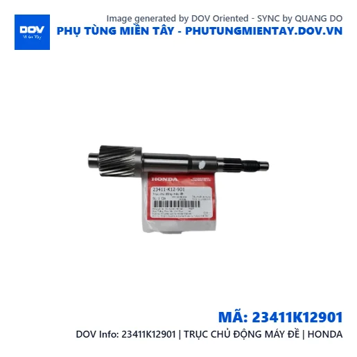 23411K12901 | TRỤC CHỦ ĐỘNG MÁY ĐỀ | HONDA  — 23411K12901