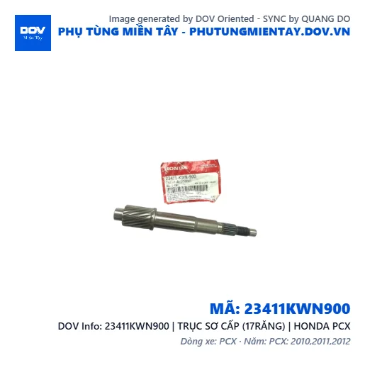 23411KWN900 | TRỤC SƠ CẤP (17RĂNG) | HONDA PCX — 23411KWN900