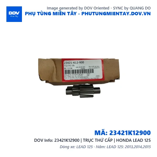 23421K12900 | TRỤC THỨ CẤP | HONDA LEAD 125 — 23421K12900