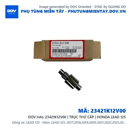 23421K12V00 | TRỤC THỨ CẤP | HONDA LEAD 125 — 23421K12V00