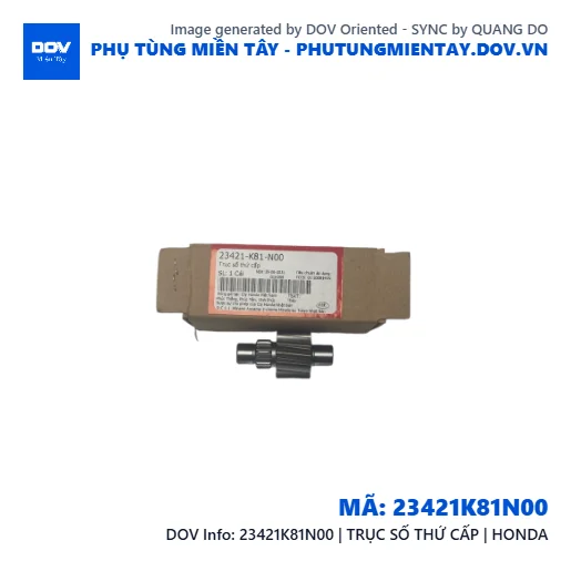 23421K81N00 | TRỤC SỐ THỨ CẤP | HONDA  — 23421K81N00