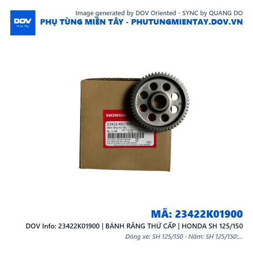 23422K01900 | BÁNH RĂNG THỨ CẤP | HONDA SH 125/150 — 23422K01900