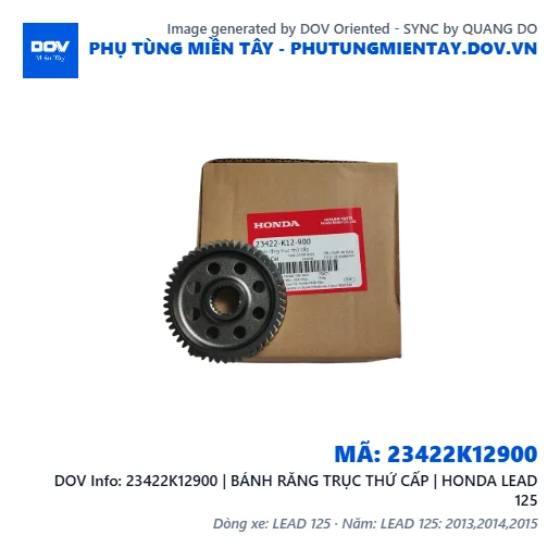 23422K12900 | BÁNH RĂNG TRỤC THỨ CẤP | HONDA LEAD 125 — 23422K12900