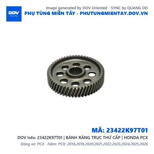 23422K97T01 | BÁNH RĂNG TRỤC THỨ CẤP | HONDA PCX — 23422K97T01