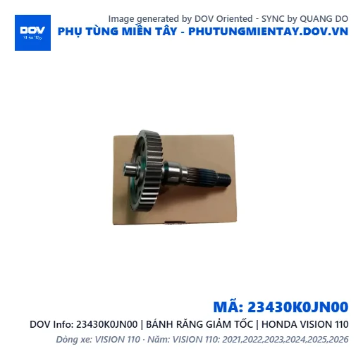 23430K0JN00 | BÁNH RĂNG GIẢM TỐC | HONDA VISION 110 — 23430K0JN00