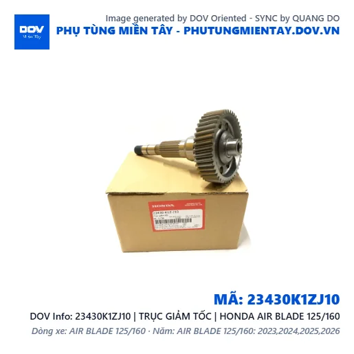 23430K1ZJ10 | TRỤC GIẢM TỐC | HONDA AIR BLADE 125/160 — 23430K1ZJ10