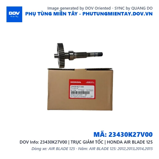 23430K27V00 | TRỤC GIẢM TỐC | HONDA AIR BLADE 125 — 23430K27V00