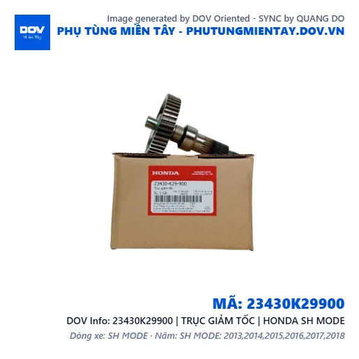 23430K29900 | TRỤC GIẢM TỐC | HONDA SH MODE — 23430K29900