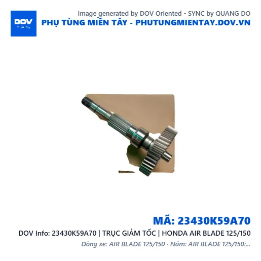 23430K59A70 | TRỤC GIẢM TỐC | HONDA AIR BLADE 125/150 — 23430K59A70
