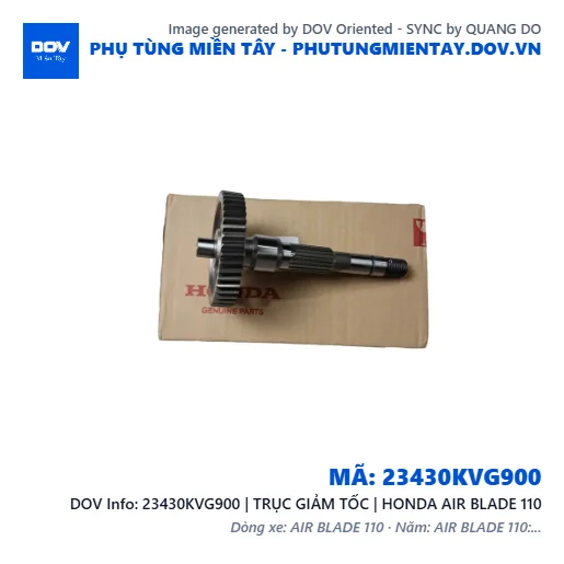 23430KVG900 | TRỤC GIẢM TỐC | HONDA AIR BLADE 110 — 23430KVG900