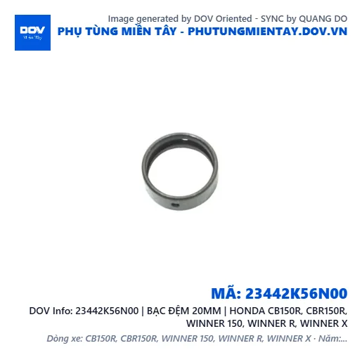 23442K56N00 | BẠC ĐỆM 20MM | HONDA CB150R, CBR150R, WINNER 150, WINNER R, WINNER X — 23442K56N00