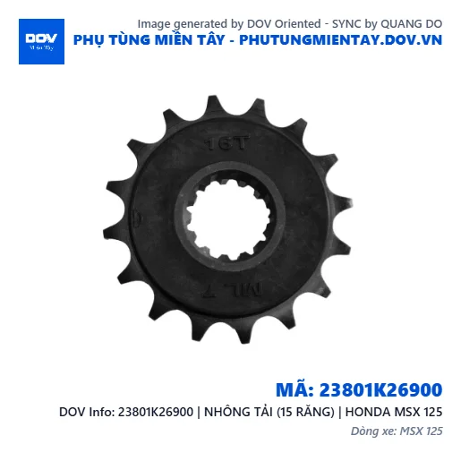 23801K26900 | NHÔNG TẢI (15 RĂNG) | HONDA MSX 125 — 23801K26900