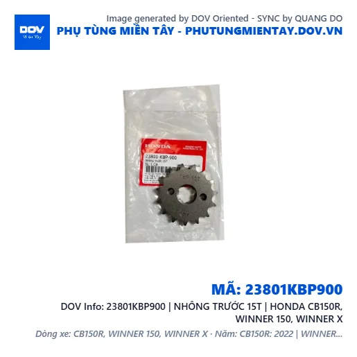 23801KBP900 | NHÔNG TRƯỚC 15T | HONDA CB150R, WINNER 150, WINNER X — 23801KBP900
