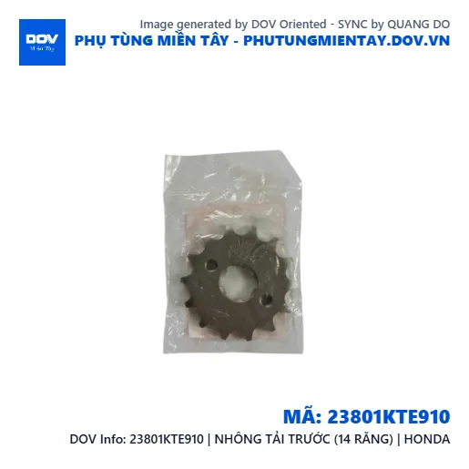 23801KTE910 | NHÔNG TẢI TRƯỚC (14 RĂNG) | HONDA — 23801KTE910
