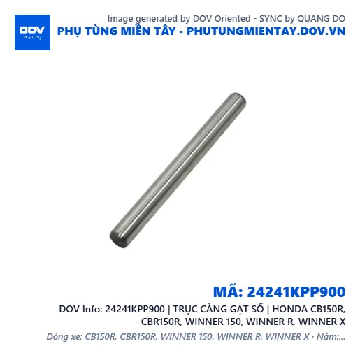 24241KPP900 | TRỤC CÀNG GẠT SỐ | HONDA CB150R, CBR150R, WINNER 150, WINNER R, WINNER X — 24241KPP900