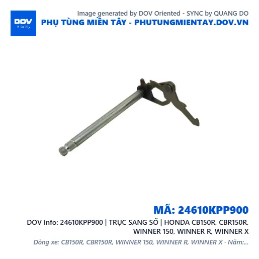 24610KPP900 | TRỤC SANG SỐ | HONDA CB150R, CBR150R, WINNER 150, WINNER R, WINNER X — 24610KPP900