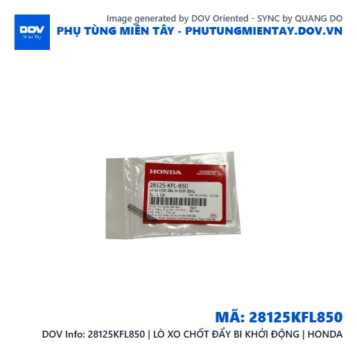 28125KFL850 | LÒ XO CHỐT ĐẨY BI KHỞI ĐỘNG | HONDA  — 28125KFL850