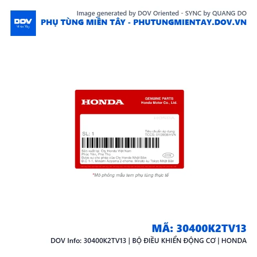 30400K2TV13 | BỘ ĐIỀU KHIỂN ĐỘNG CƠ | HONDA  — 30400K2TV13