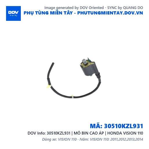 30510KZL931 | MÔ BIN CAO ÁP | HONDA VISION 110 — 30510KZL931