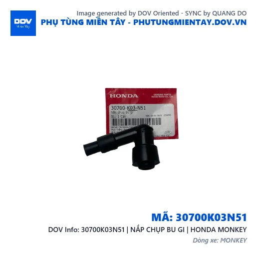 30700K03N51 | NẮP CHỤP BU GI | HONDA MONKEY — 30700K03N51