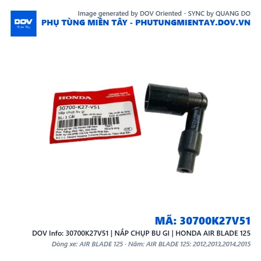 30700K27V51 | NẮP CHỤP BU GI | HONDA AIR BLADE 125 — 30700K27V51