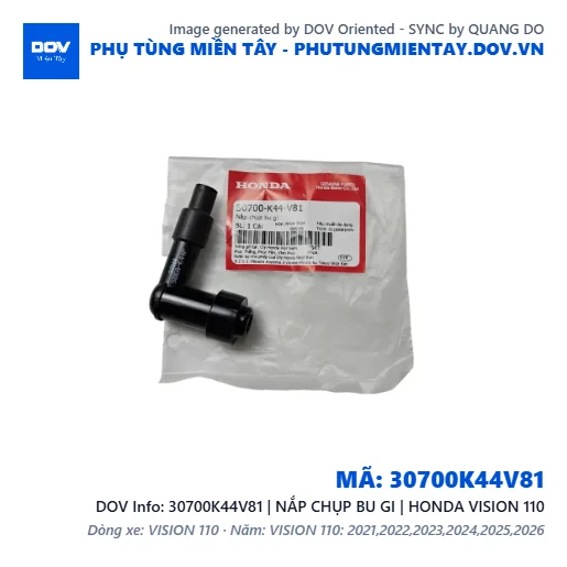 30700K44V81 | NẮP CHỤP BU GI | HONDA VISION 110 — 30700K44V81