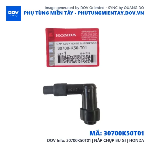 30700K50T01 | NẮP CHỤP BU GI | HONDA — 30700K50T01