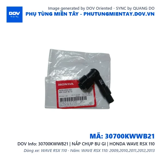 30700KWWB21 | NẮP CHỤP BU GI | HONDA WAVE RSX 110 — 30700KWWB21