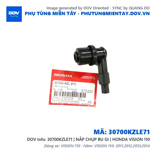 30700KZLE71 | NẮP CHỤP BU GI | HONDA VISION 110 — 30700KZLE71
