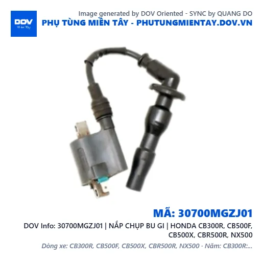 30700MGZJ01 | NẮP CHỤP BU GI | HONDA CB300R, CB500F, CB500X, CBR500R, NX500 — 30700MGZJ01