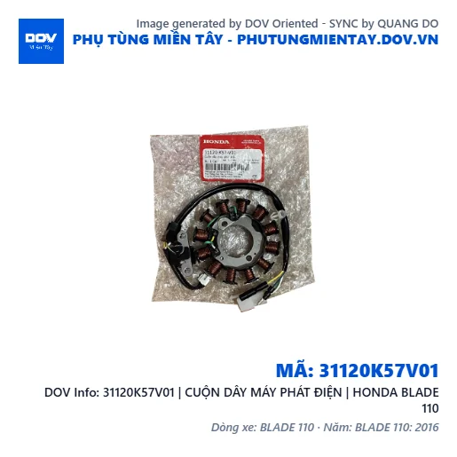 31120K57V01 | CUỘN DÂY MÁY PHÁT ĐIỆN | HONDA BLADE 110 — 31120K57V01