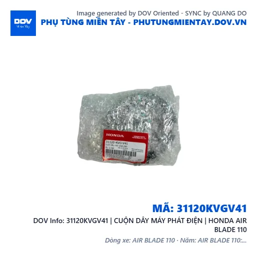 31120KVGV41 | CUỘN DÂY MÁY PHÁT ĐIỆN | HONDA AIR BLADE 110 — 31120KVGV41
