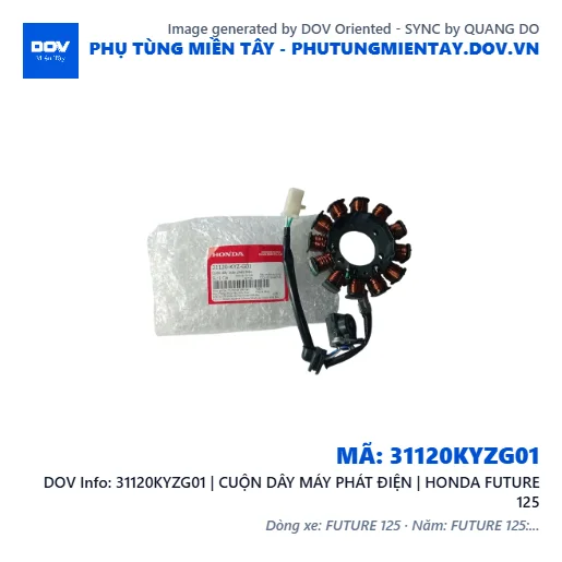 31120KYZG01 | CUỘN DÂY MÁY PHÁT ĐIỆN | HONDA FUTURE 125 — 31120KYZG01