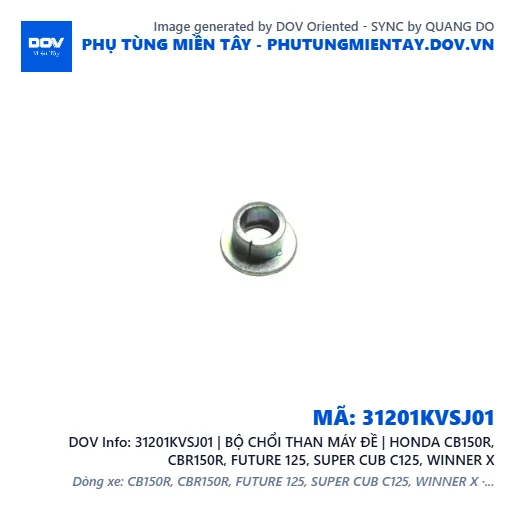 31201KVSJ01 | BỘ CHỔI THAN MÁY ĐỀ | HONDA CB150R, CBR150R, FUTURE 125, SUPER CUB C125, WINNER X — 31201KVSJ01