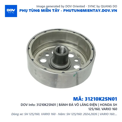31210K2SN01 | BÁNH ĐÀ VÔ LĂNG ĐIỆN | HONDA SH 125/160, VARIO 160 — 31210K2SN01